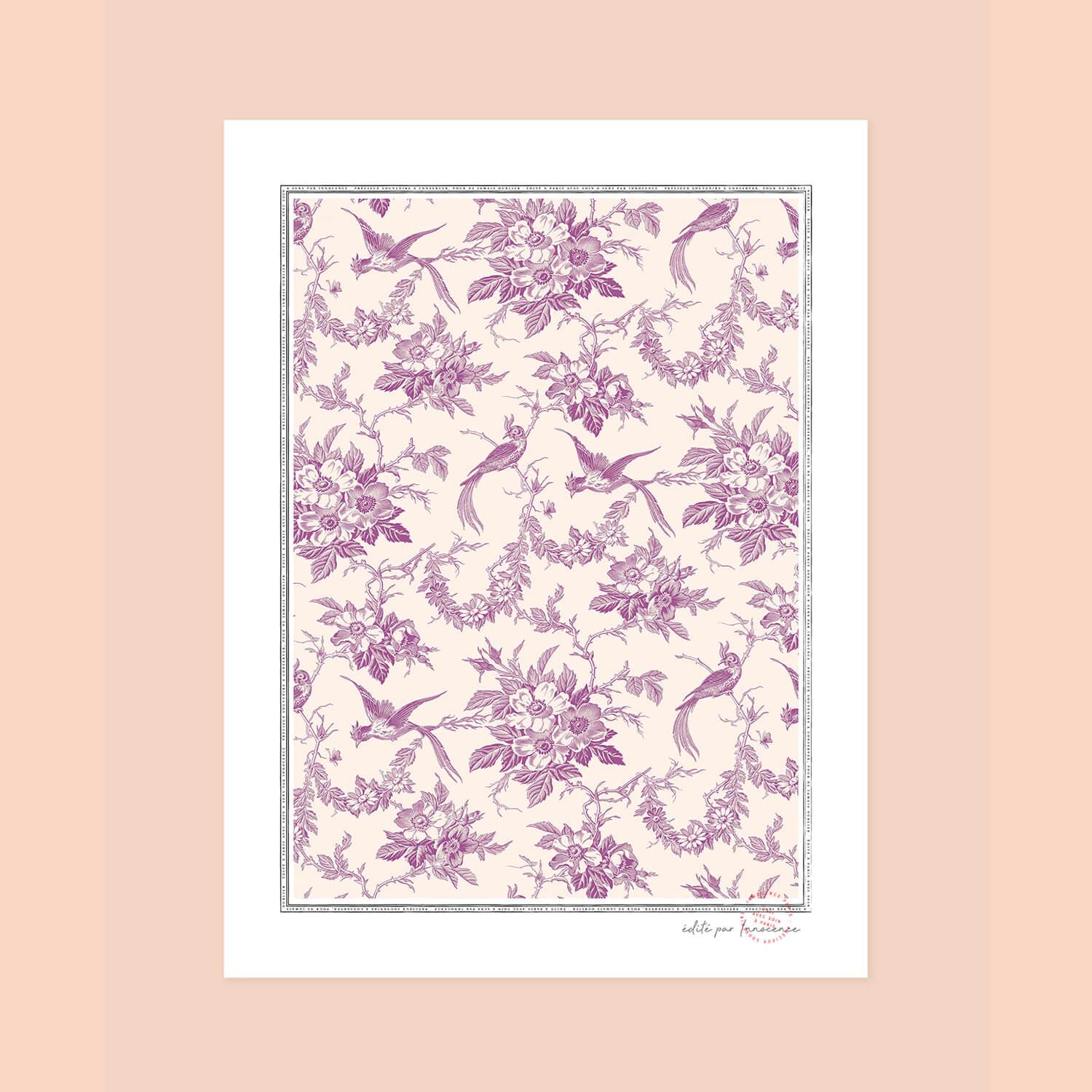Poster Purple Feather - Innocence