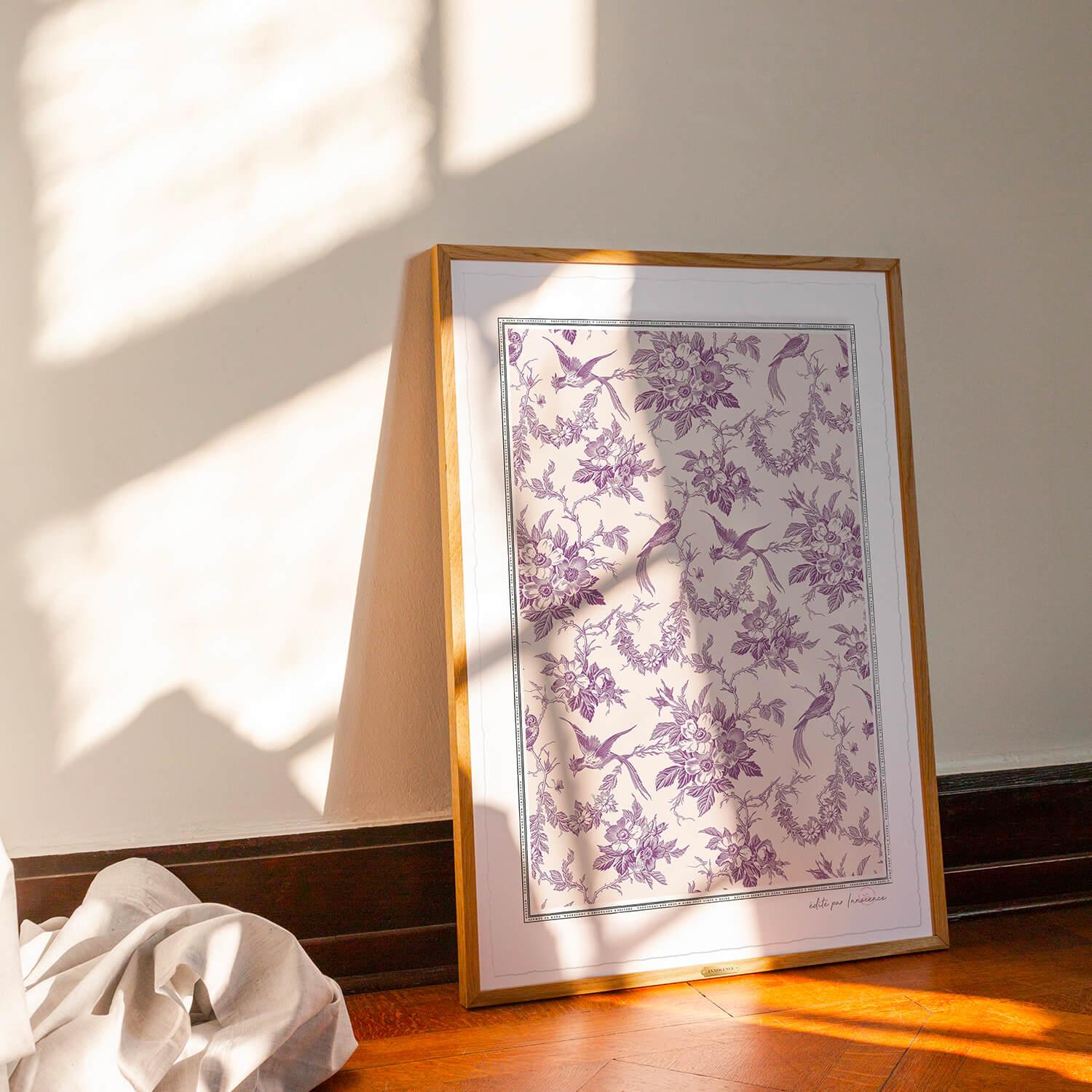 Poster Purple Feather - Innocence