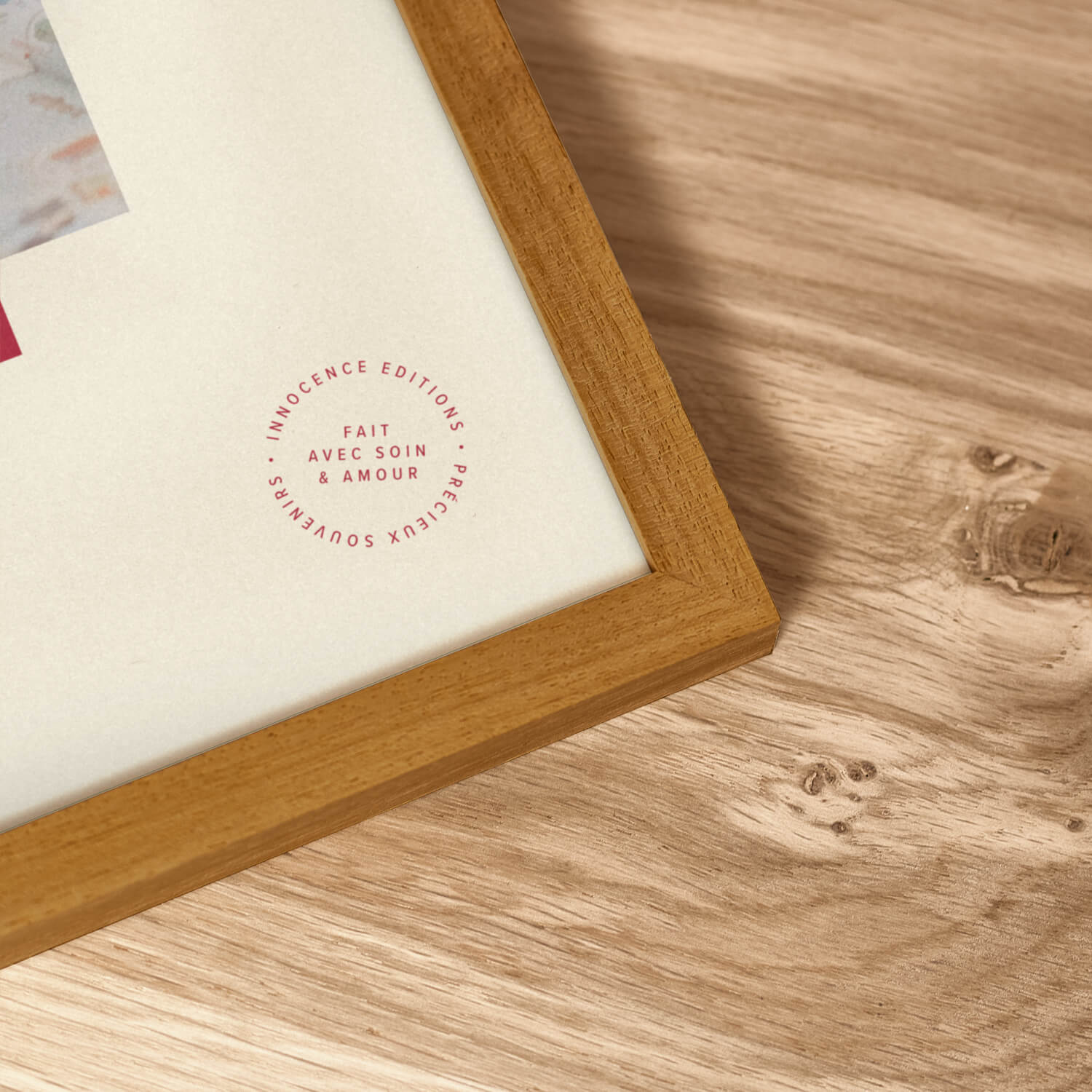 Ingelijste “Merci Maman” Poster