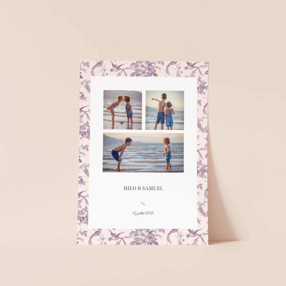 Affiche photo « Plumes mauves »