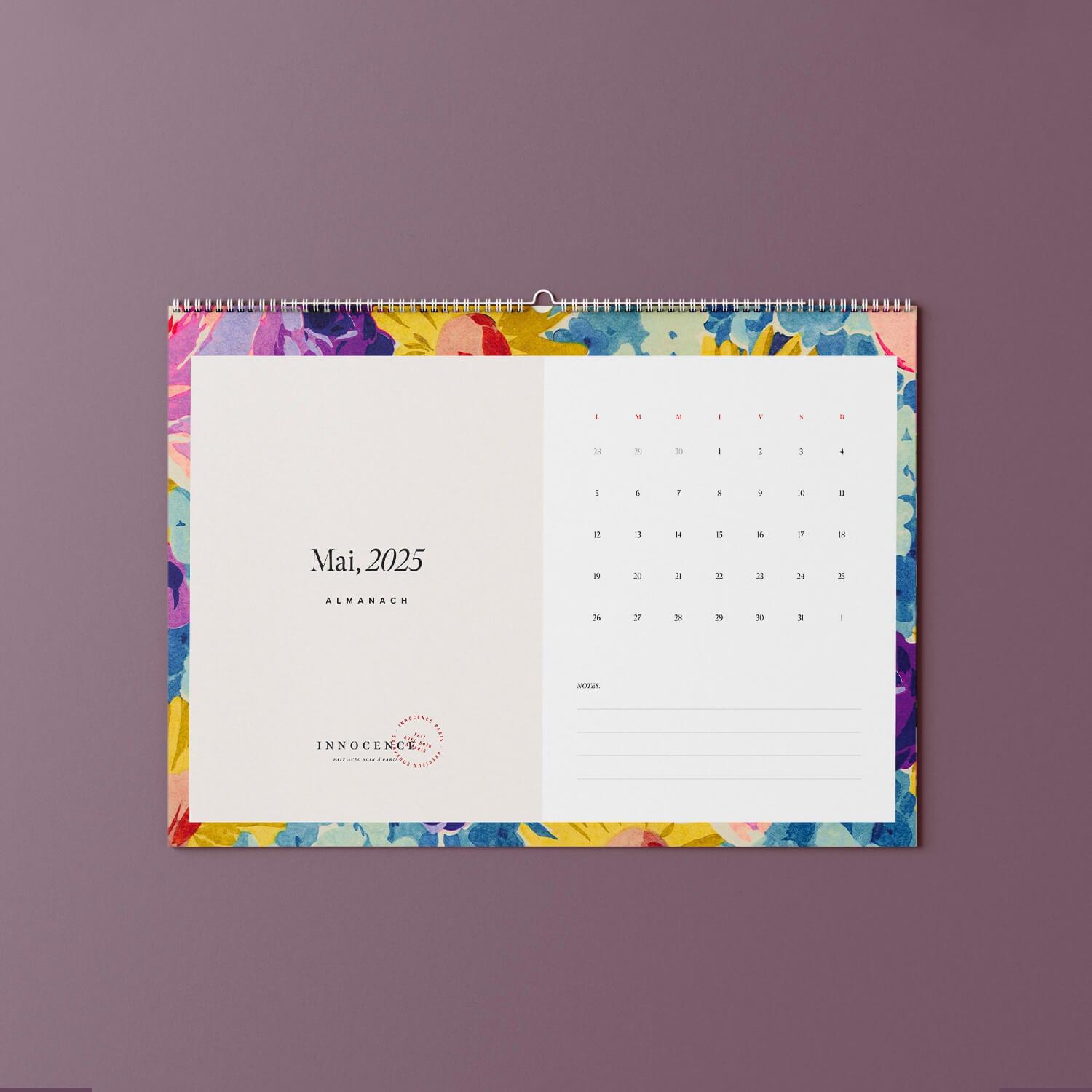 Illustrated A4 Calendar 2025 - Innocence