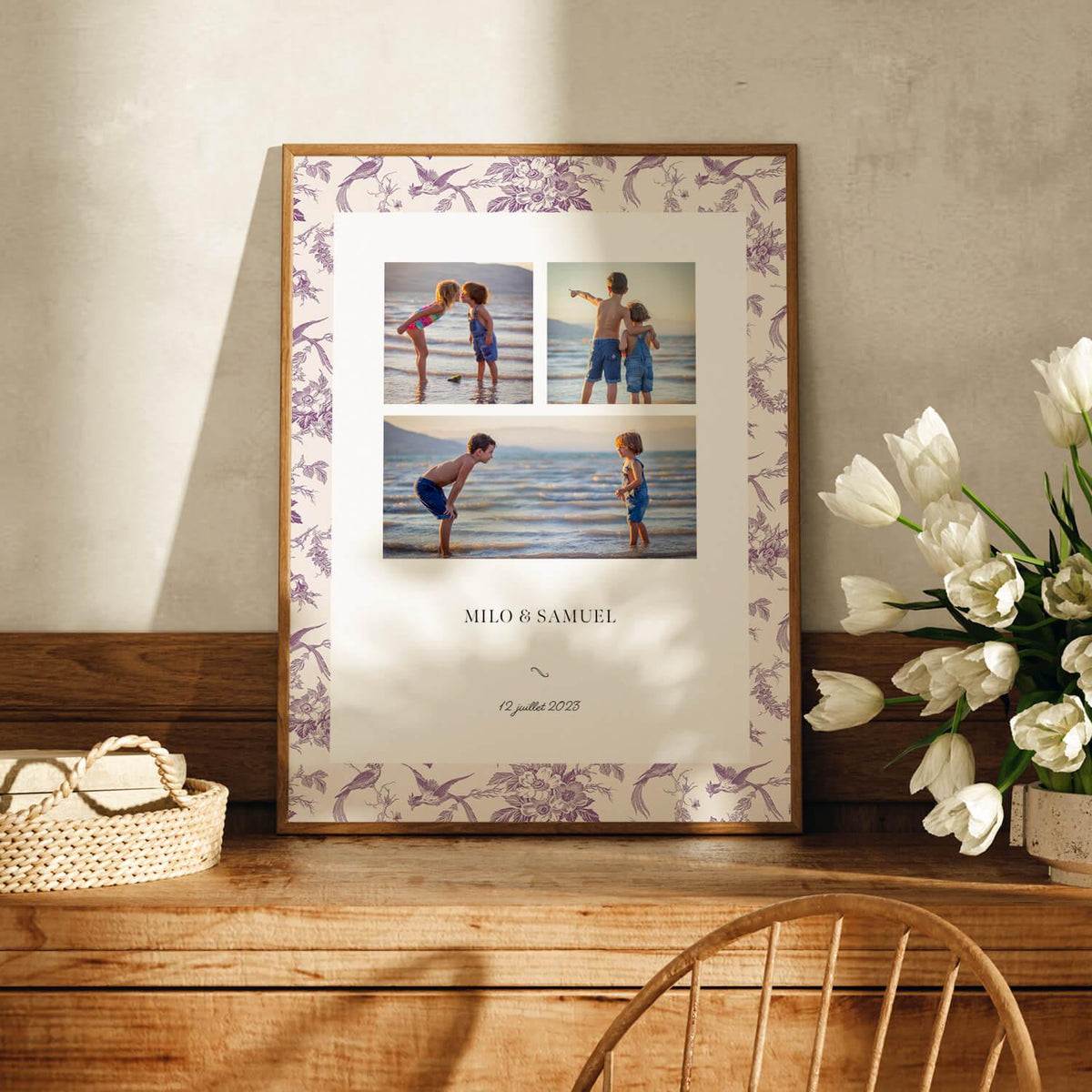 Purple Feather Photo Poster - Innocence