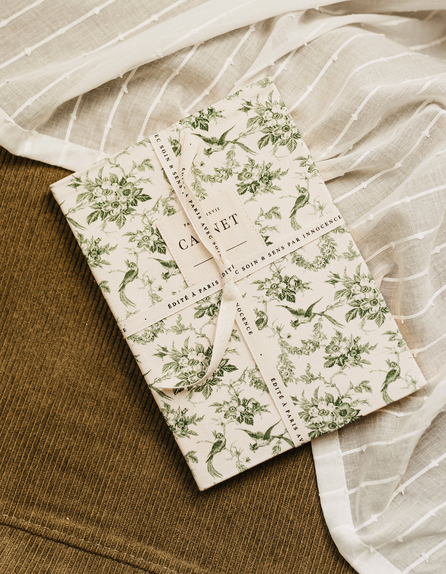 Green feather notebook