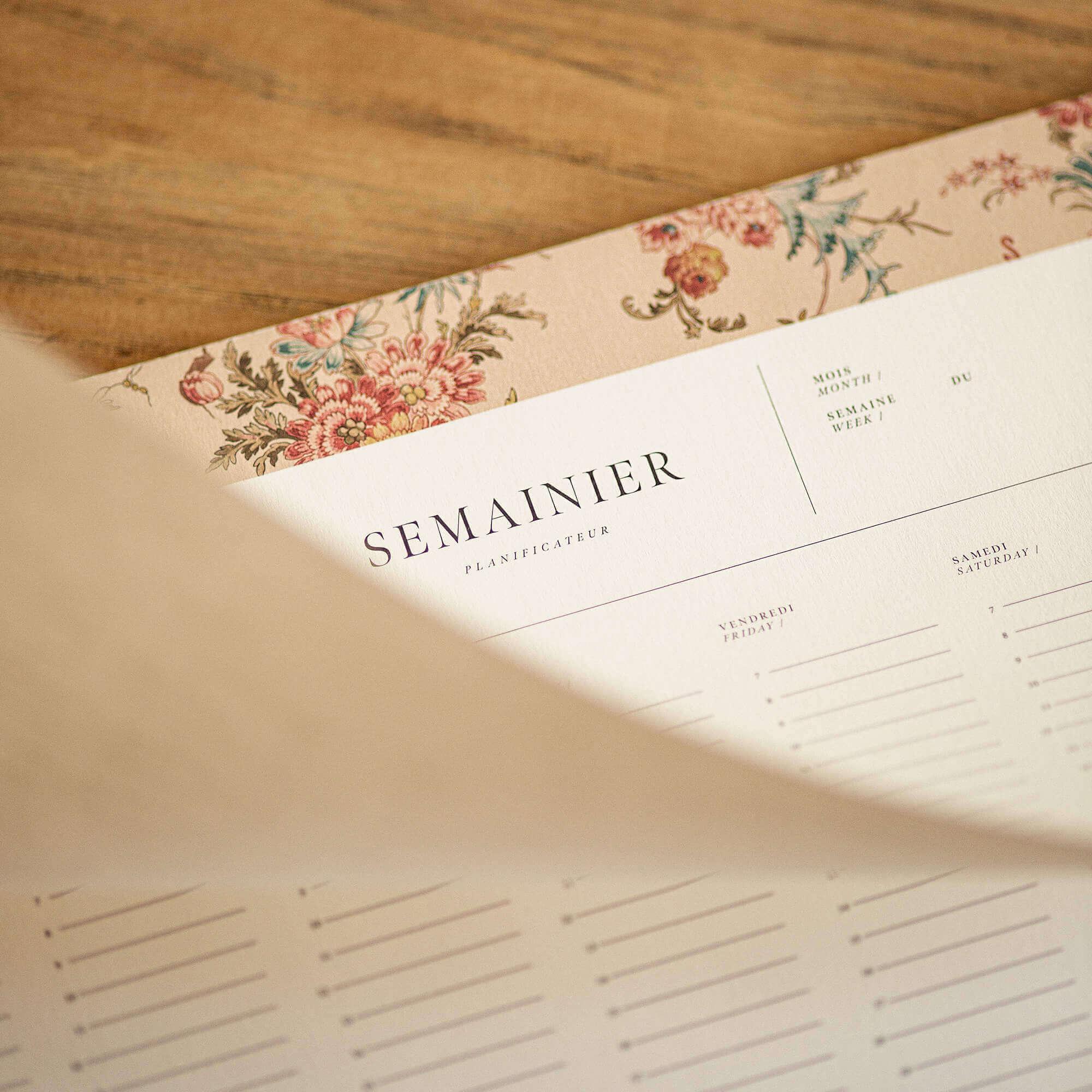 Weekly Planner Andalusian Flower - Innocence