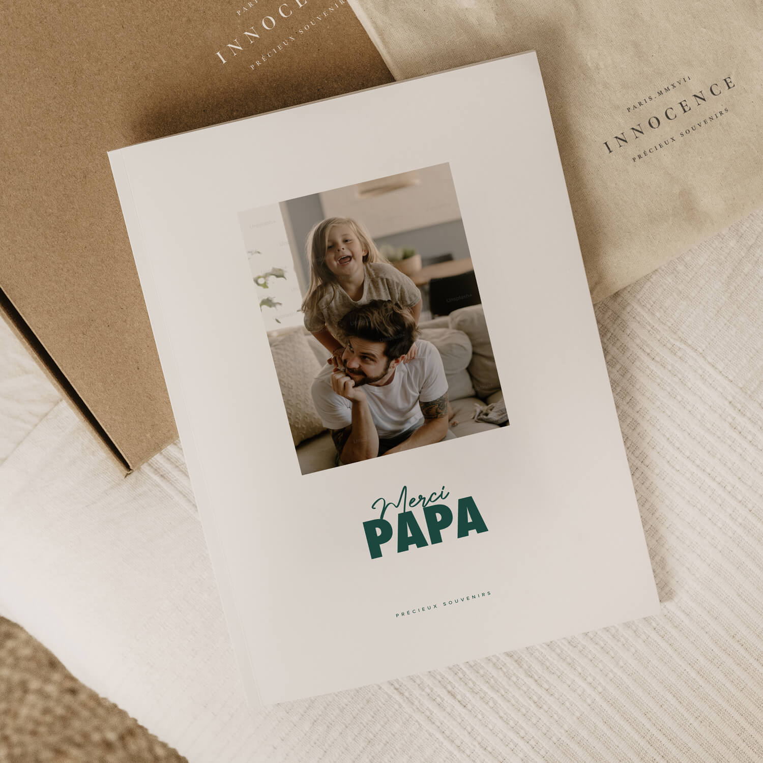 "Merci Papa" Softcover Album