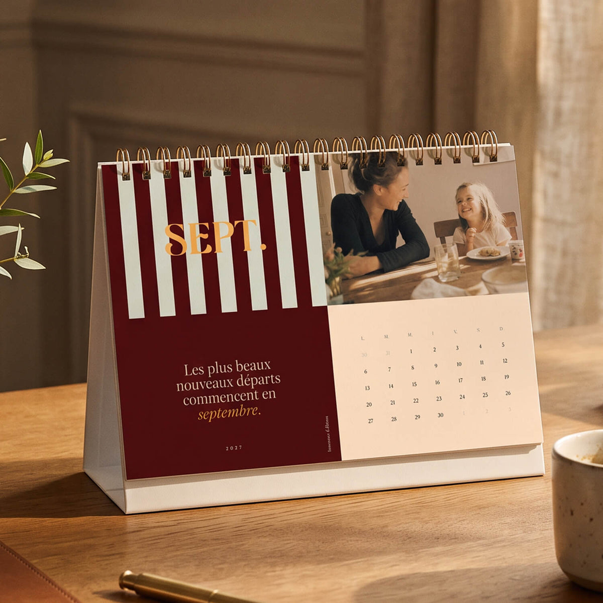 Calendrier photo chevalet 2027