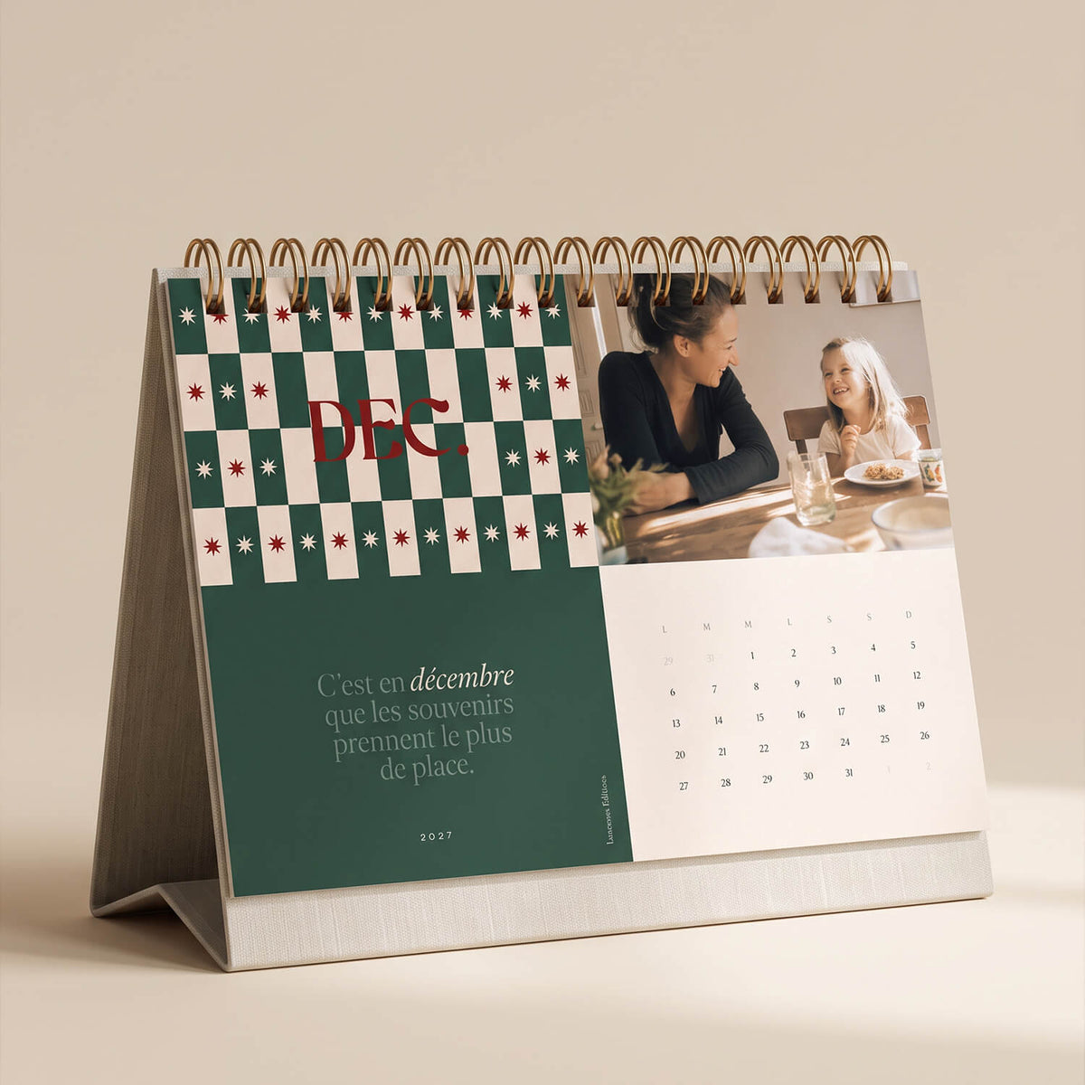 Calendrier photo chevalet 2027