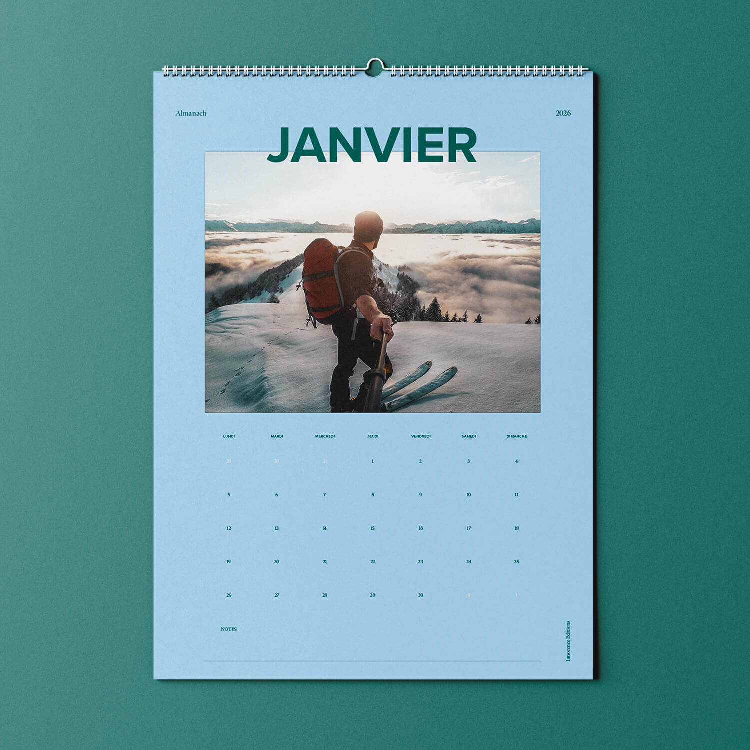Calendario de fotos A3 a color 2026