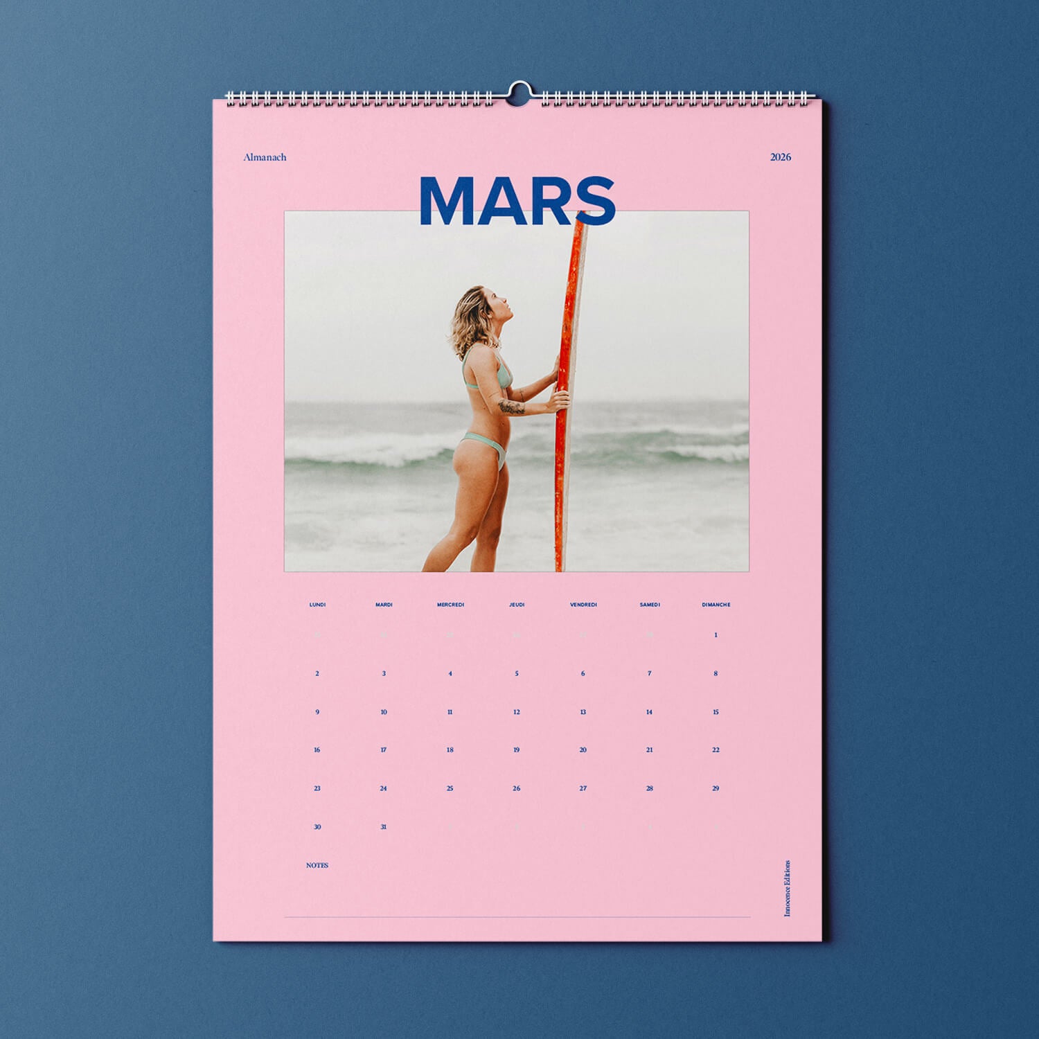 Calendario de fotos A3 a color 2026