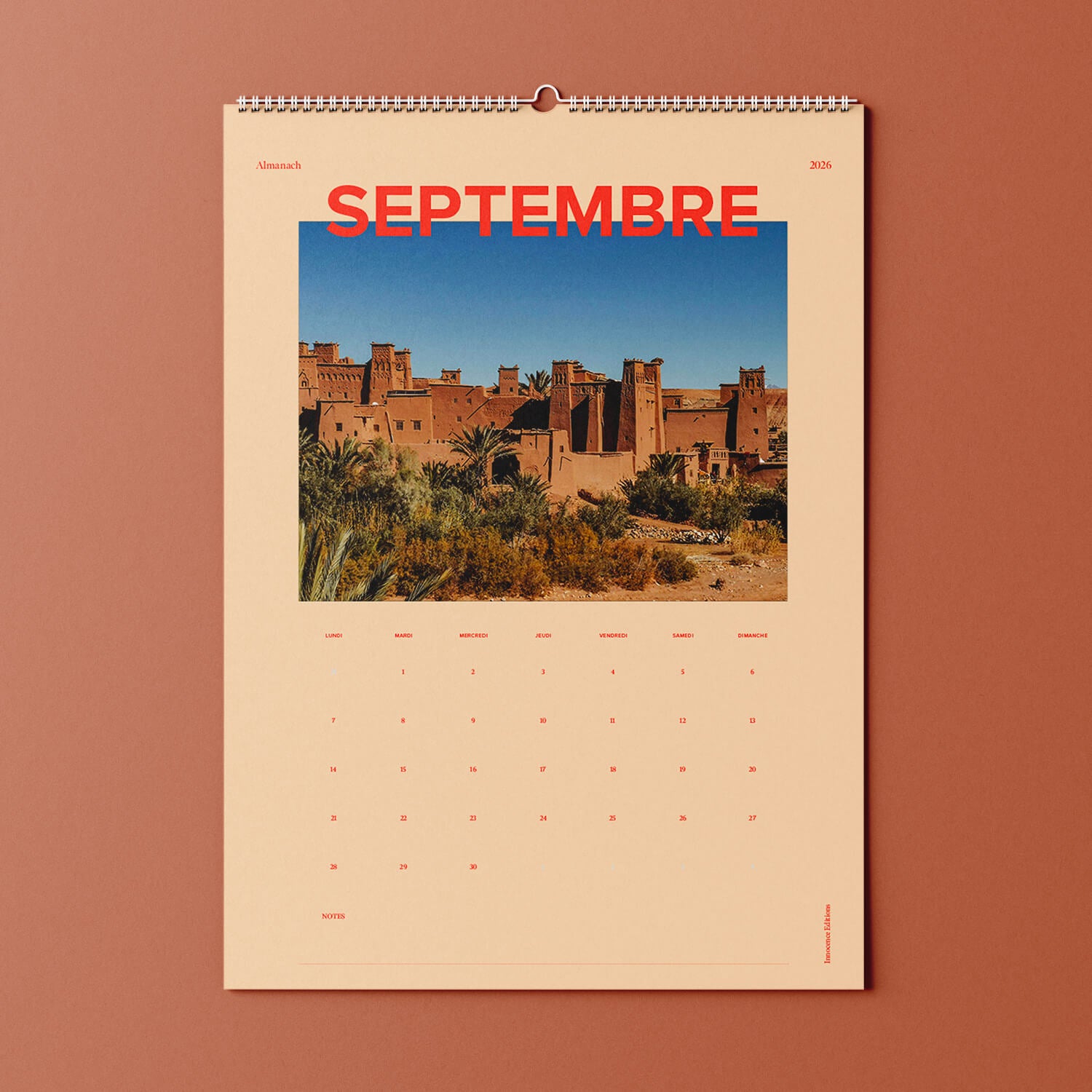 Calendario de fotos A3 a color 2026