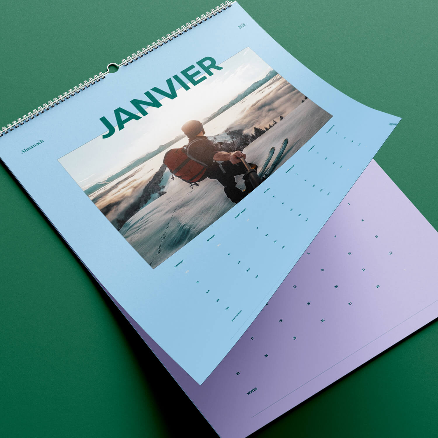Calendario de fotos A3 a color 2026