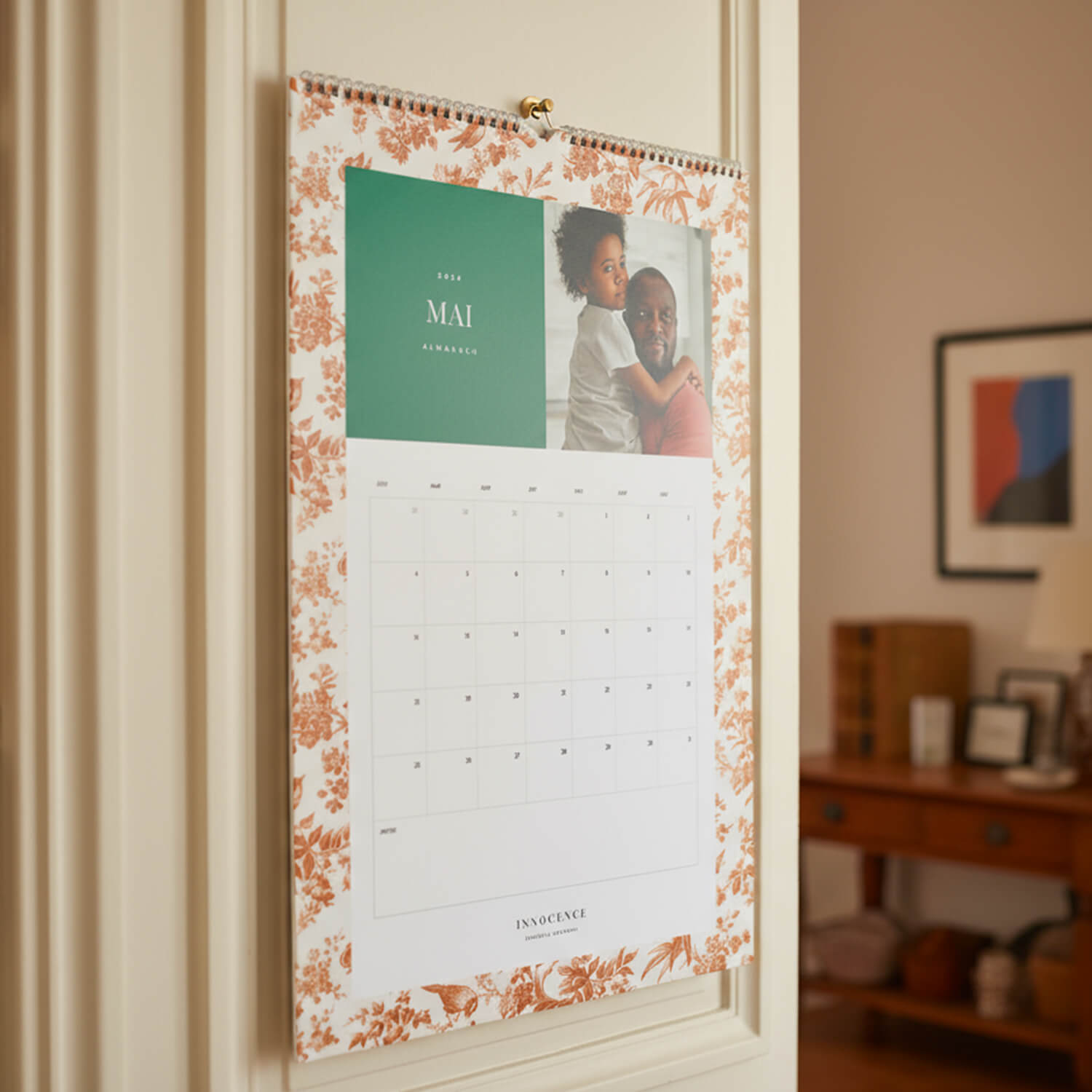 Calendario de fotos A3 floral 2026