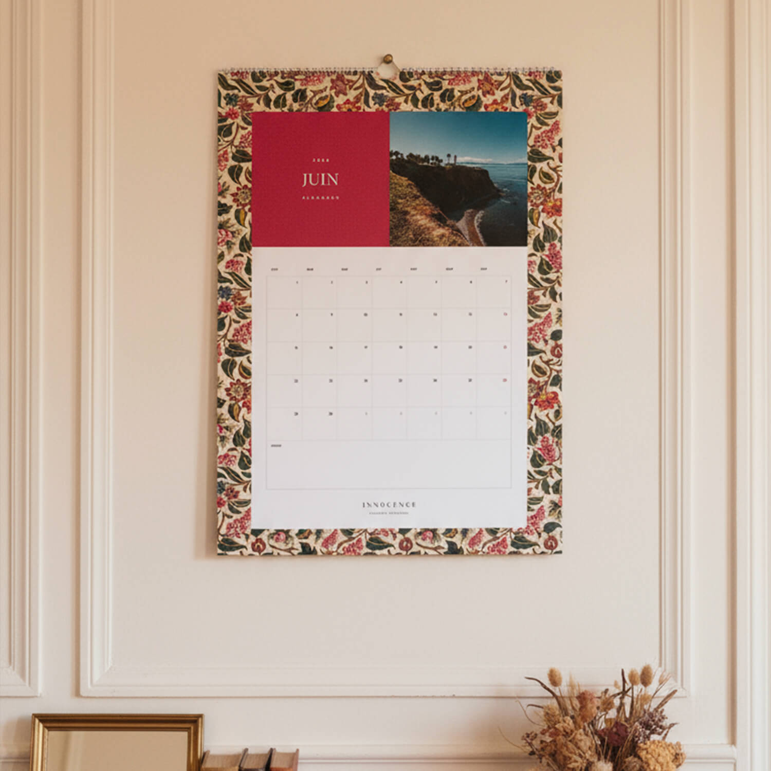 Calendario de fotos A3 floral 2026