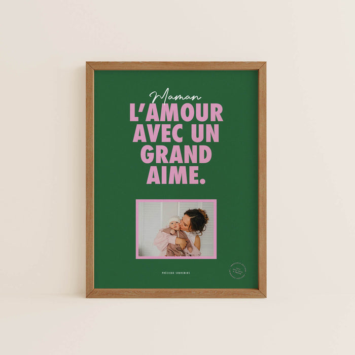 Framed poster “Grand Amour”