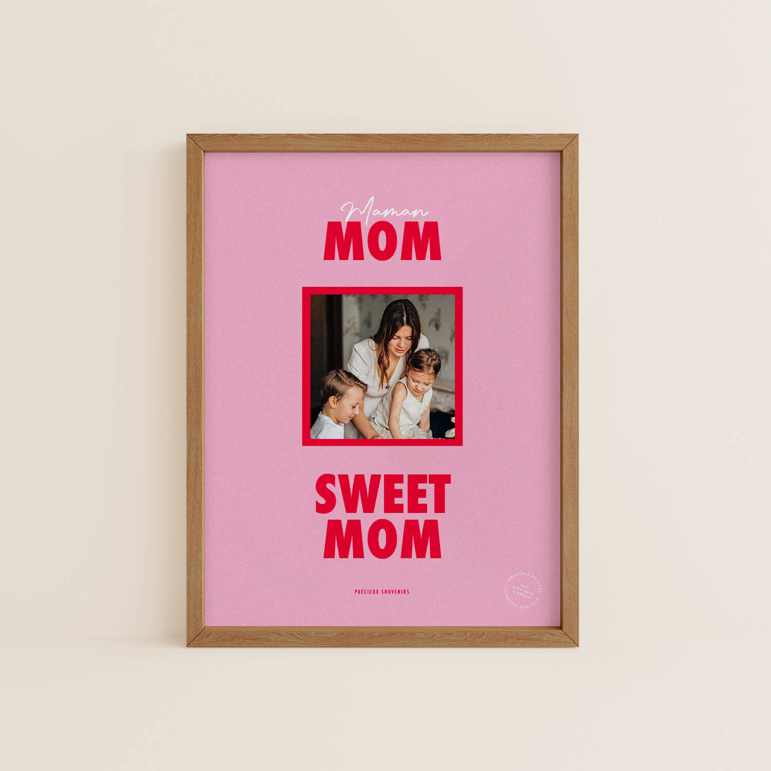 Póster «Dulce mamá» enmarcado