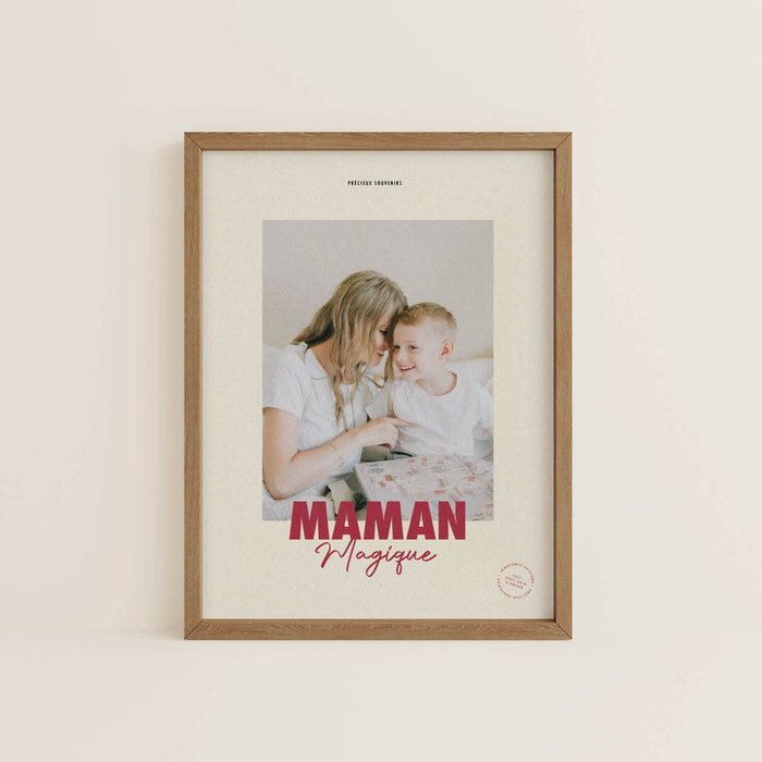 Affiche encadrée « Magic Maman »