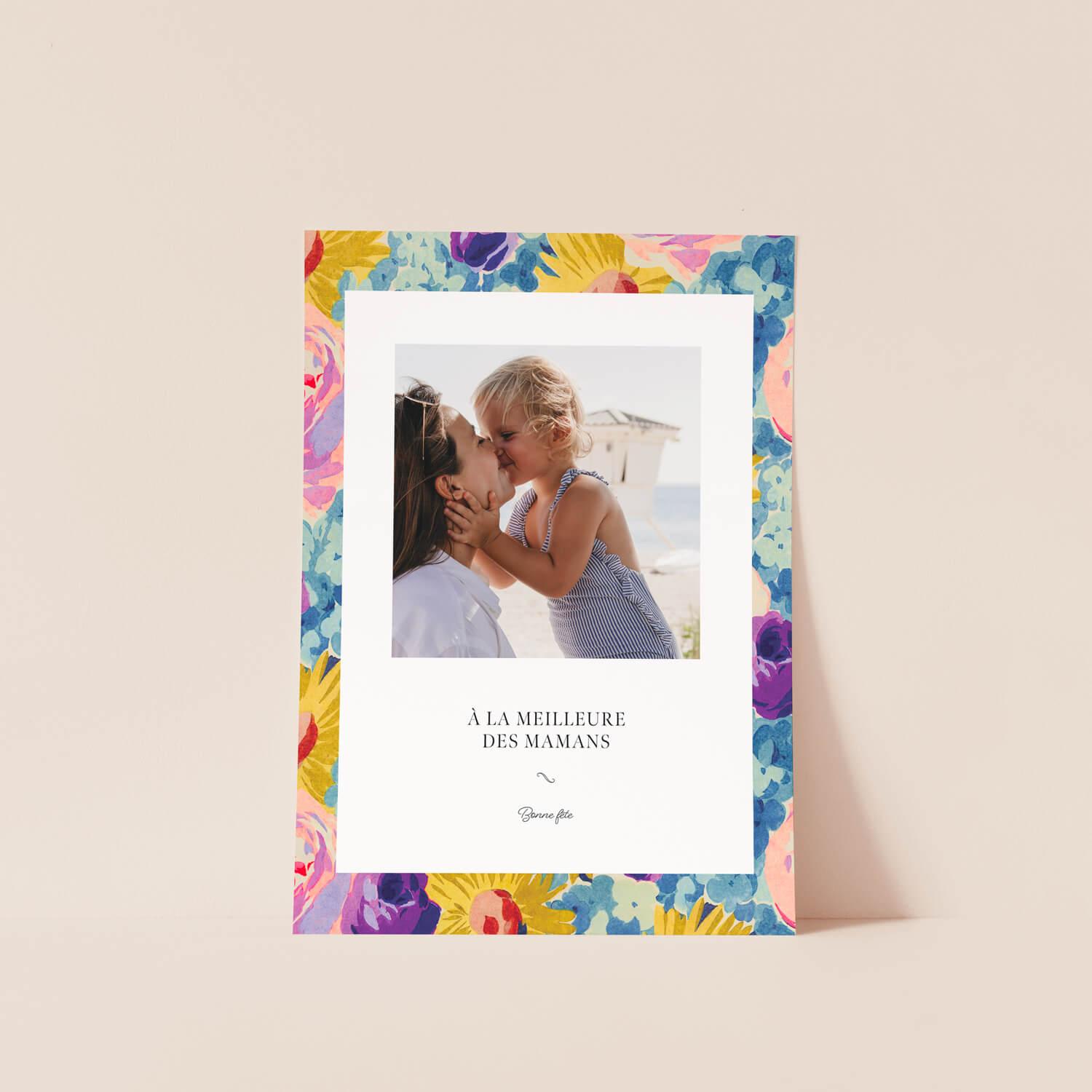 Affiche photo aquarelle florale