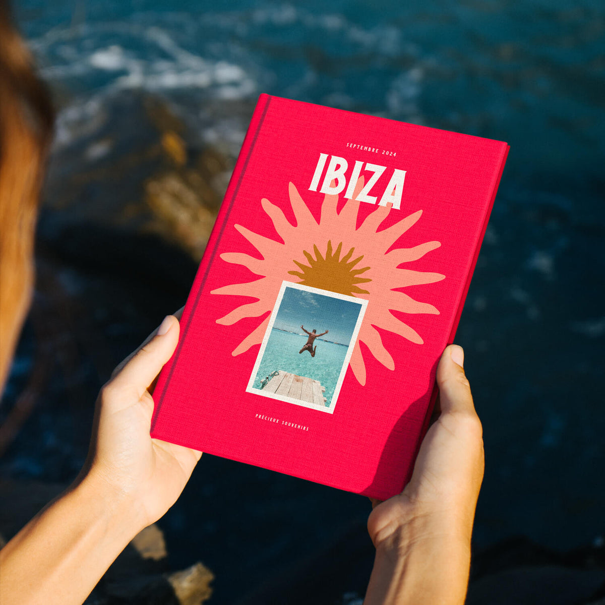 Travel photo book, printed in France