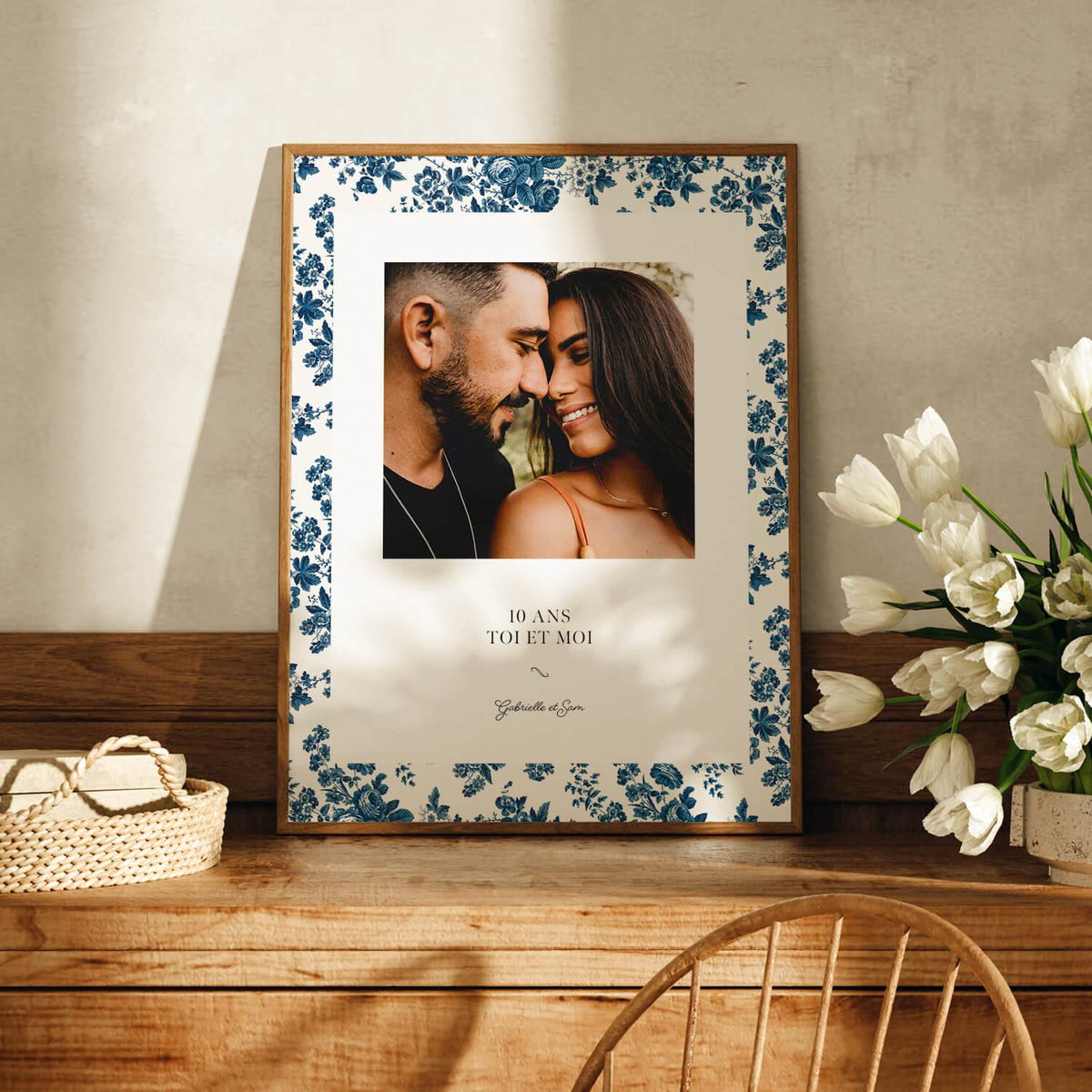 Poster con foto «Fleur bleue»