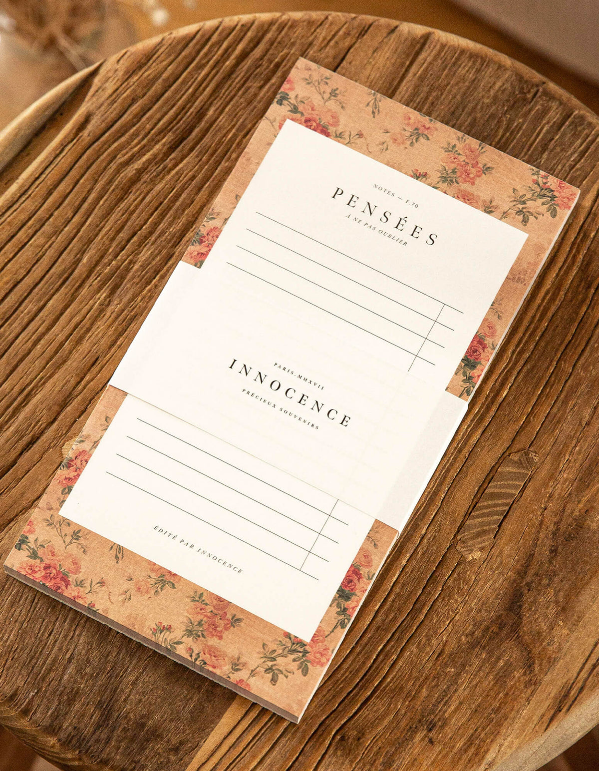 Elegant Stationery Notepads - INNOCENCE