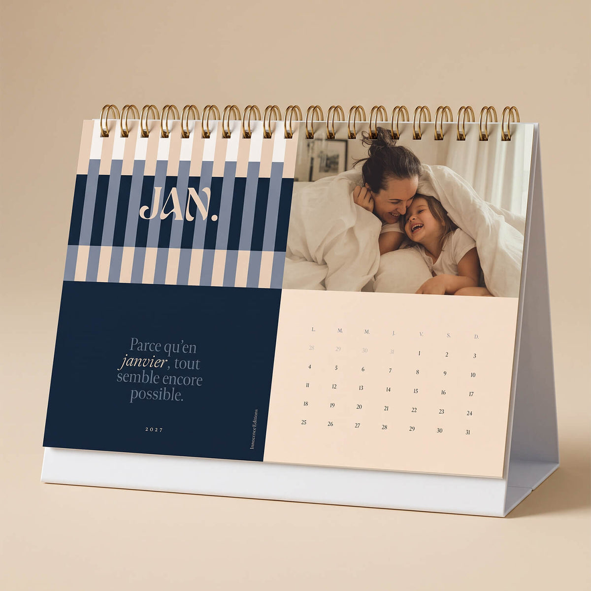 Calendrier photo chevalet 2027