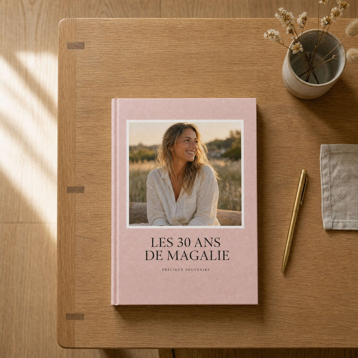 Birthday photo book, printed in France