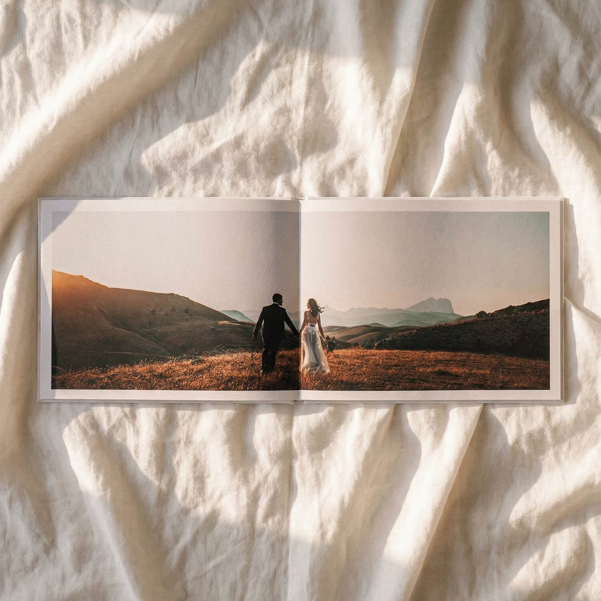 Wedding photo album, printed in France